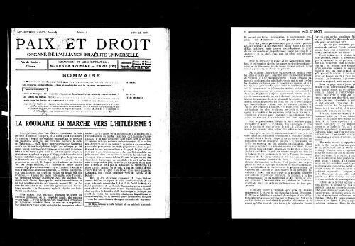 Paix et Droit.  (01/01/1938)